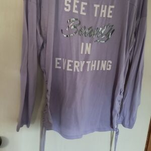 See The Beauty In Everything Purple Long Sleeve Top for Kids